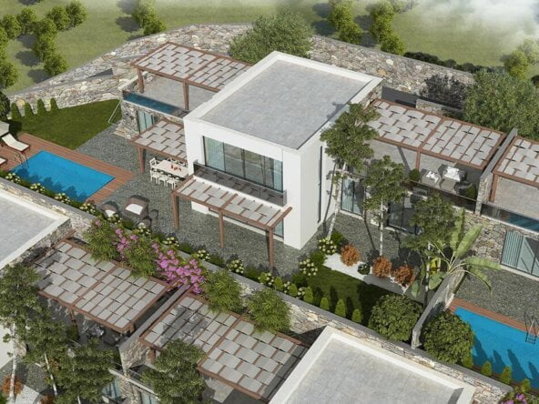 Detached sea view luxury Bodrum villas