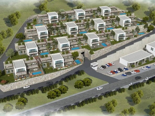 Detached sea view luxury Bodrum villas