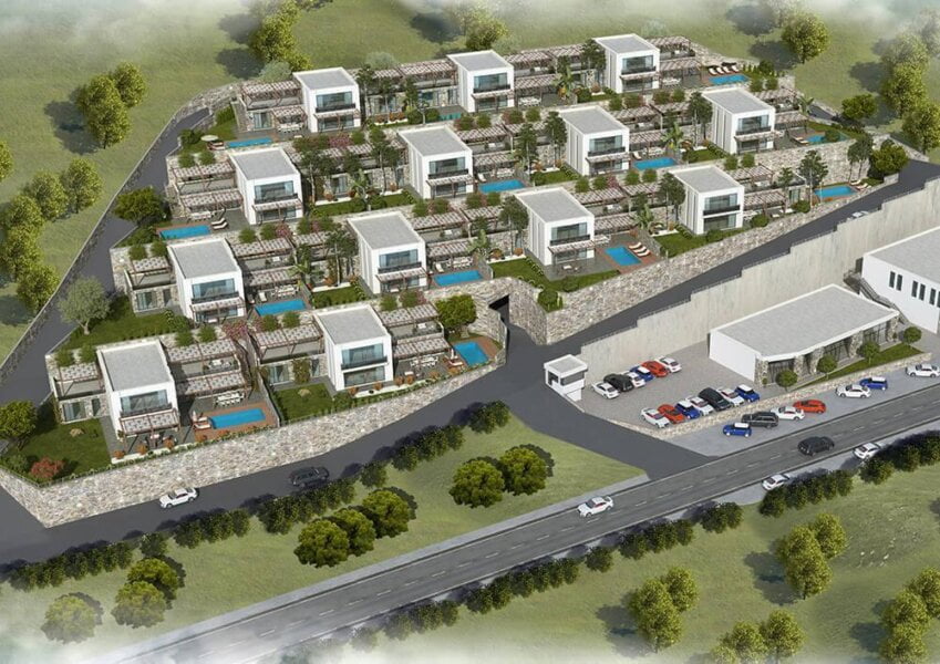 Detached sea view luxury Bodrum villas
