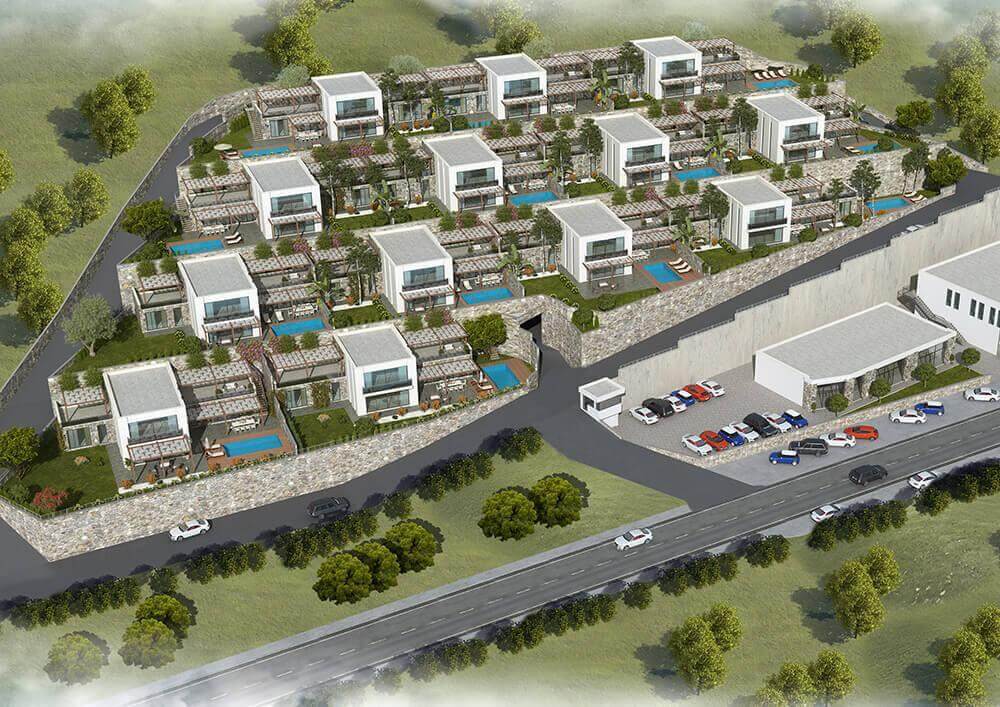 Detached sea view luxury Bodrum villas