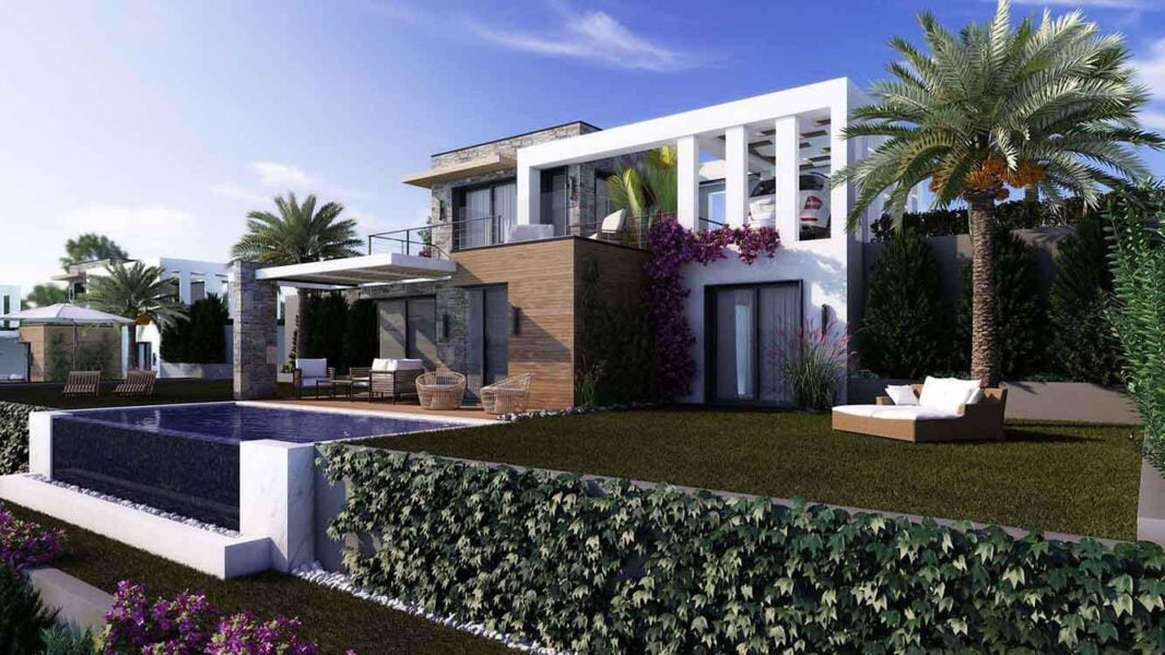 Sea view luxury villas in Gumusluk