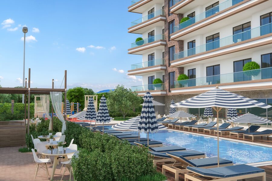 Luxus-Penthouse mit Meerblick in Alanya