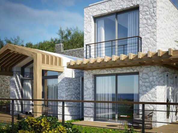 Luxury villas near the beach in Bodrum