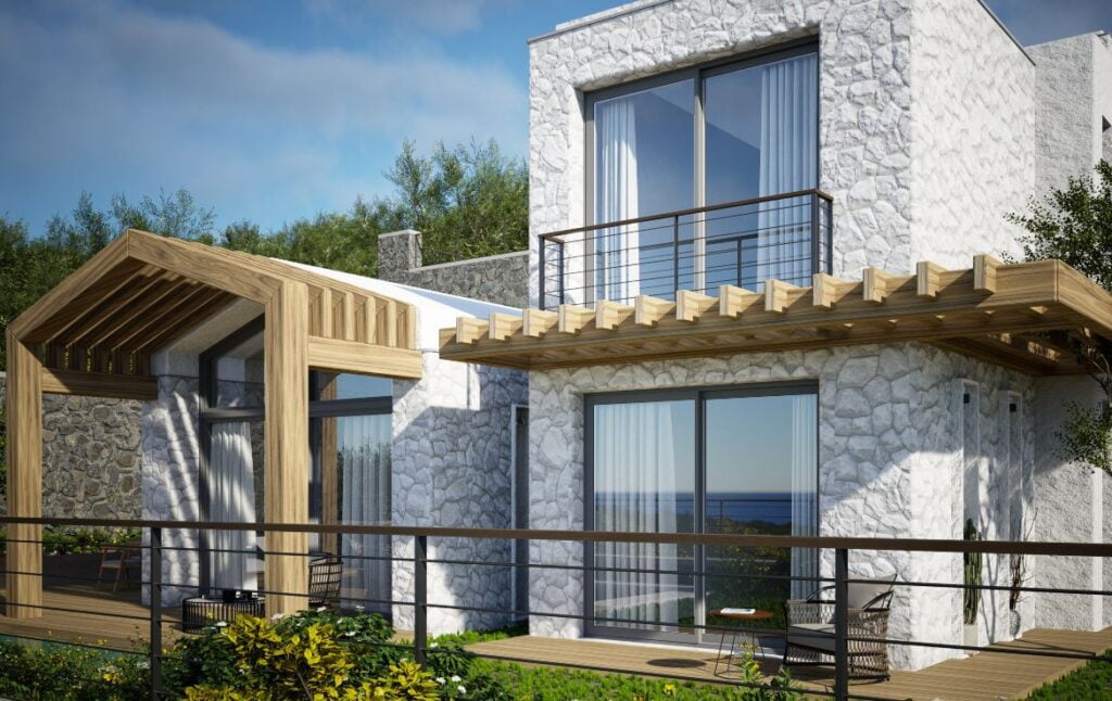 Luxury villas near the beach in Bodrum