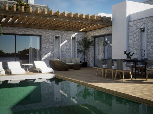 Luxury villas near the beach in Bodrum