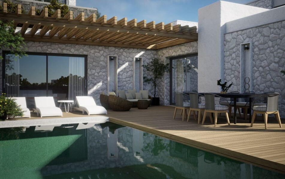 Luxury villas near the beach in Bodrum