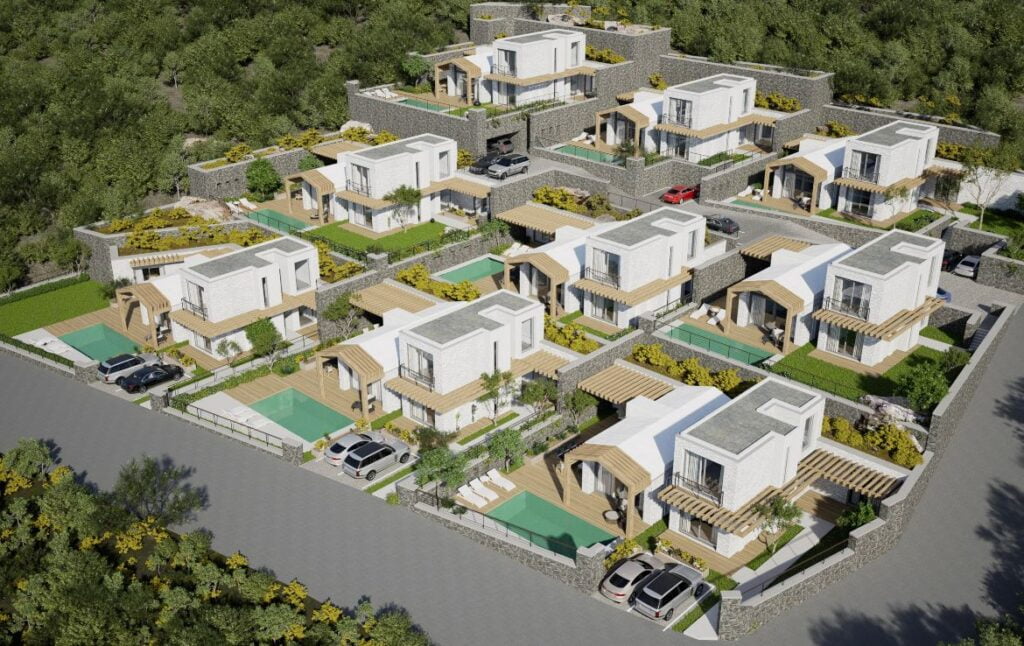 Luxury villas near the beach in Bodrum