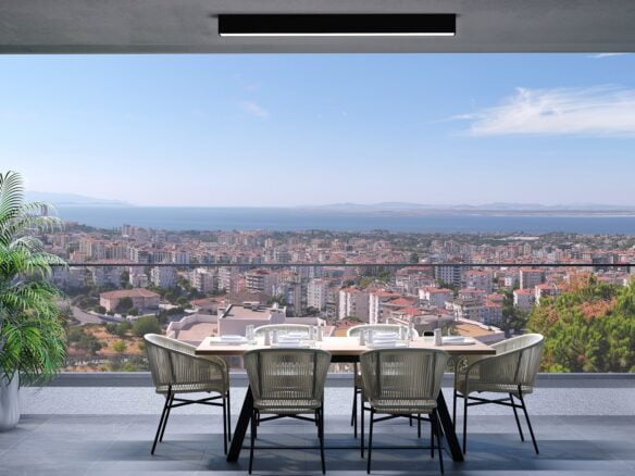 Panoramic sea view homes in Izmir