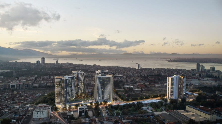 Роскошные апартаменты в Измире с видом на море