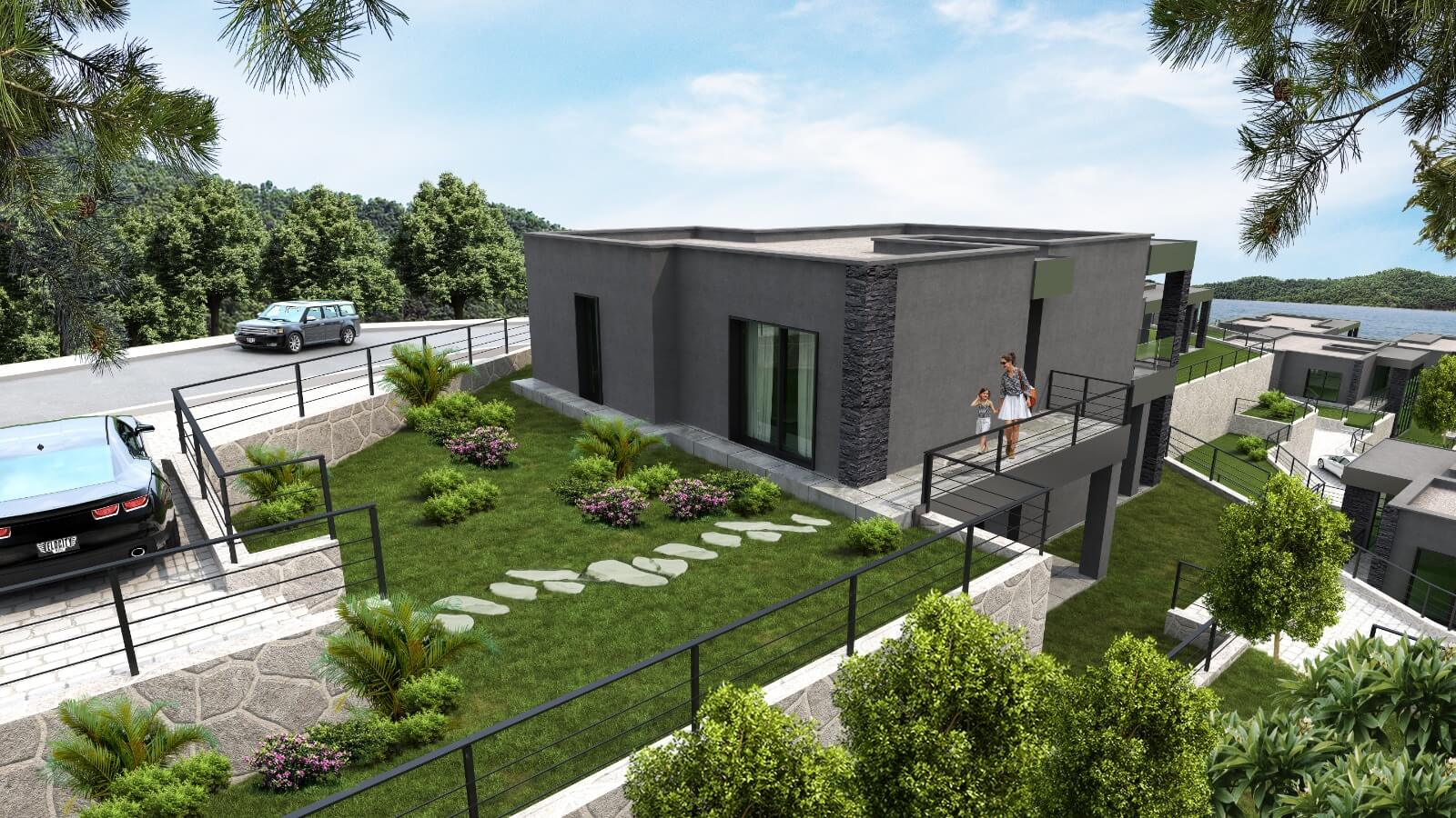 villa rent seaview in gundogan