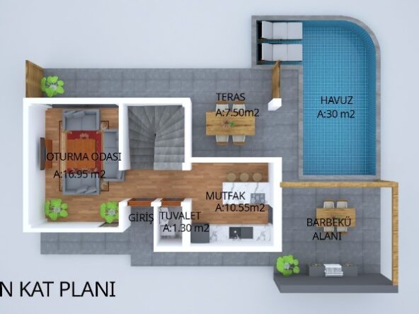 Detached 4-Bed Luxury Fethiye Villas