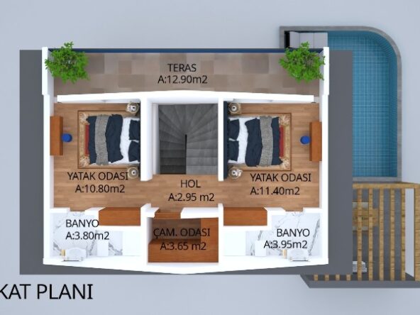 Detached 4-Bed Luxury Fethiye Villas