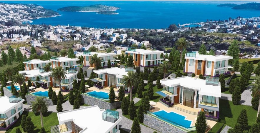 Luxury Bodrum sea view spa villas
