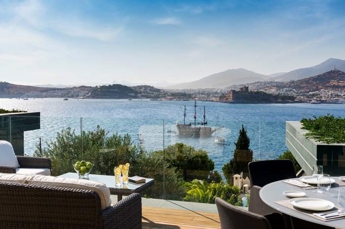 Luxury sea view Bodrum town villas