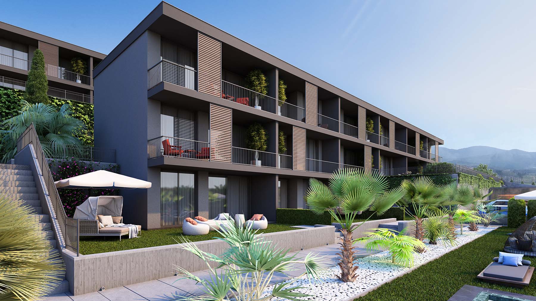 Affordable lake view apartments Bodrum