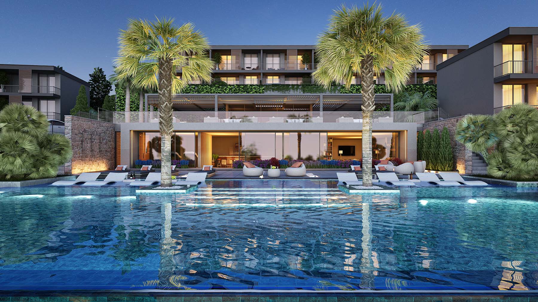 Affordable lake view apartments Bodrum