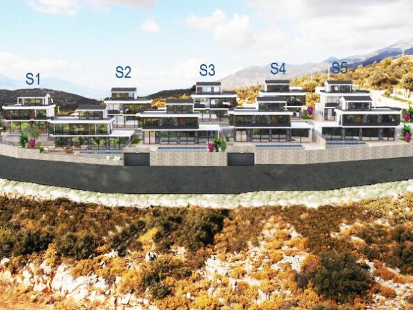 Kalkan'da deniz manzaralı lüks villalar