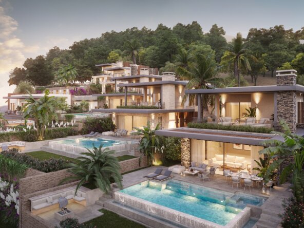 Luxury sea view Bodrum marina villas