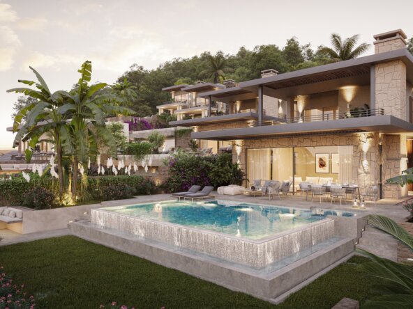 Luxury sea view Bodrum marina villas