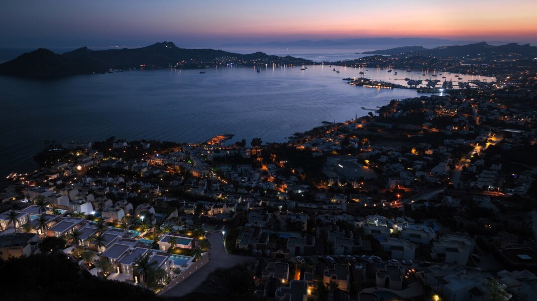 Luxury sea view Bodrum marina villas