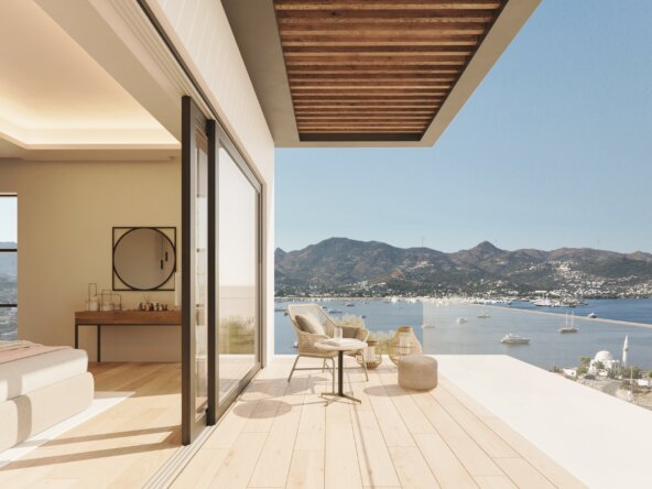 Luxury sea view Bodrum marina villas