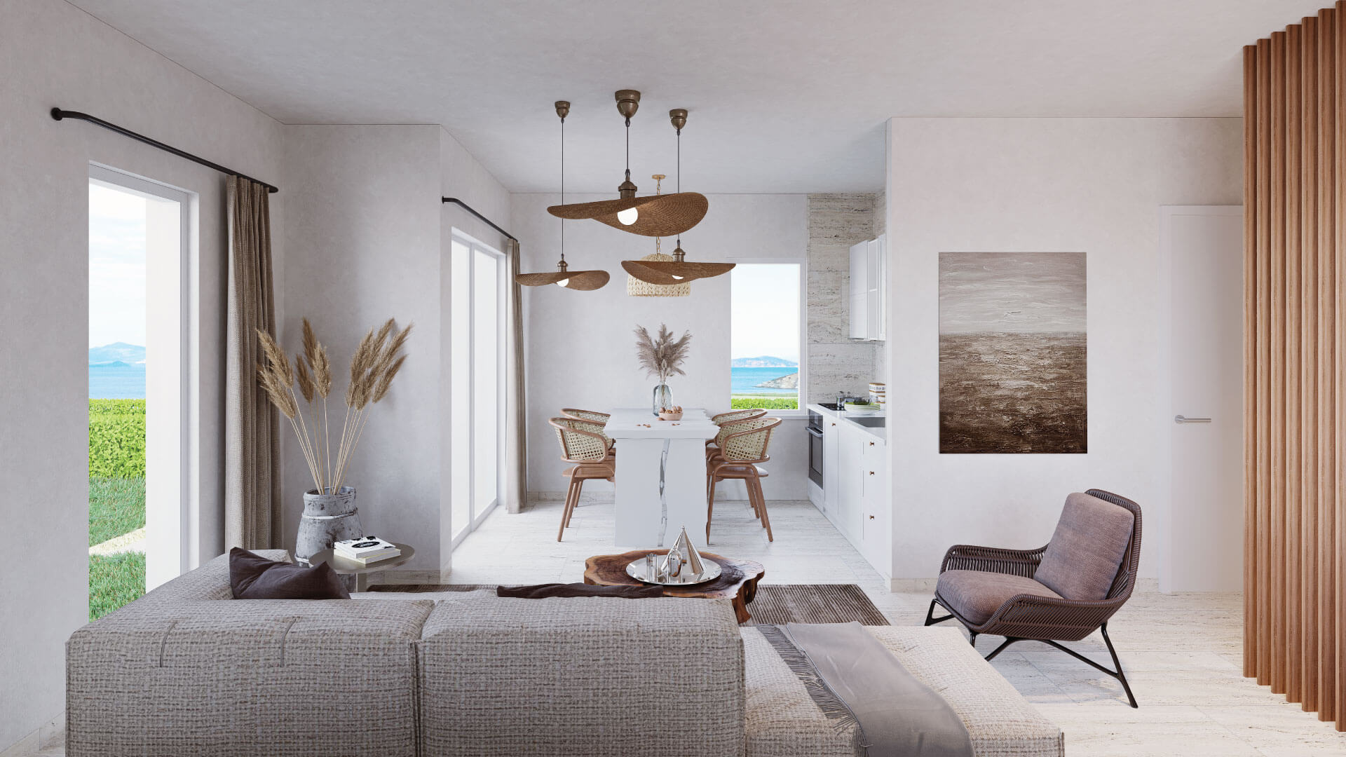 Izmir sea view luxury garden apartments