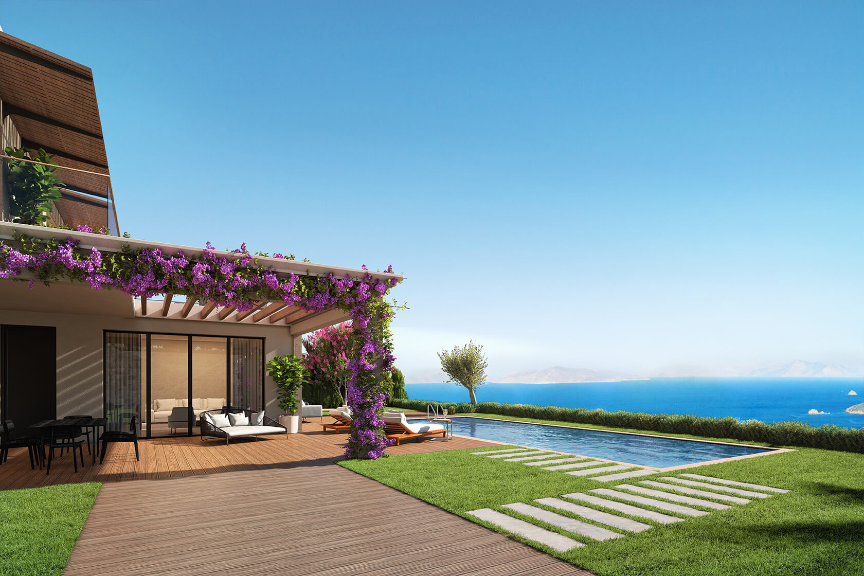 Bodrum villas with panoramic sea views