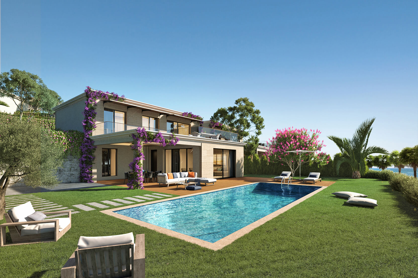 Bodrum villas with panoramic sea views