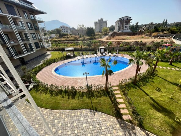 satılık lüks 1 yatak odalı Alanya daire