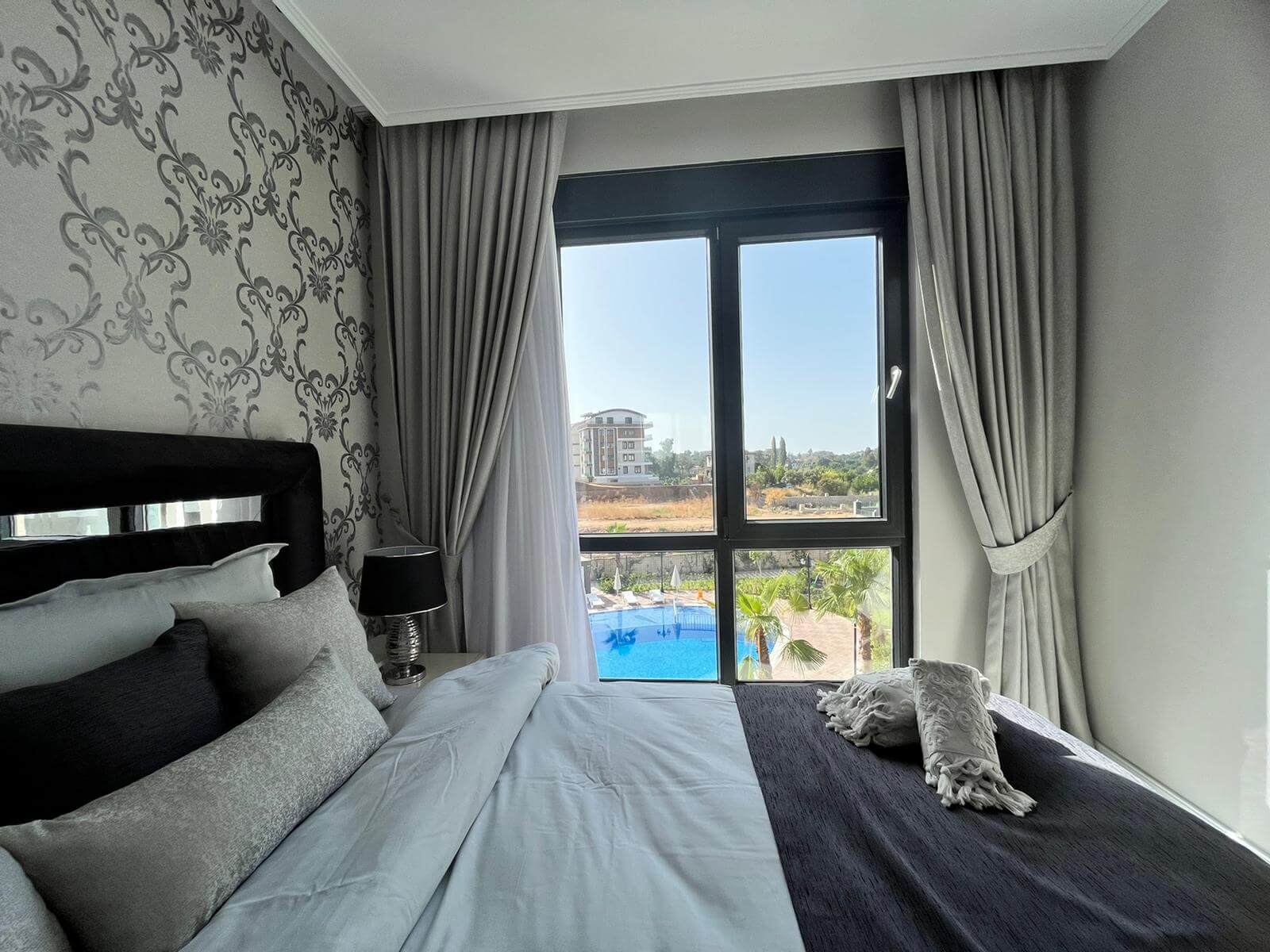 satılık lüks 1 yatak odalı Alanya daire