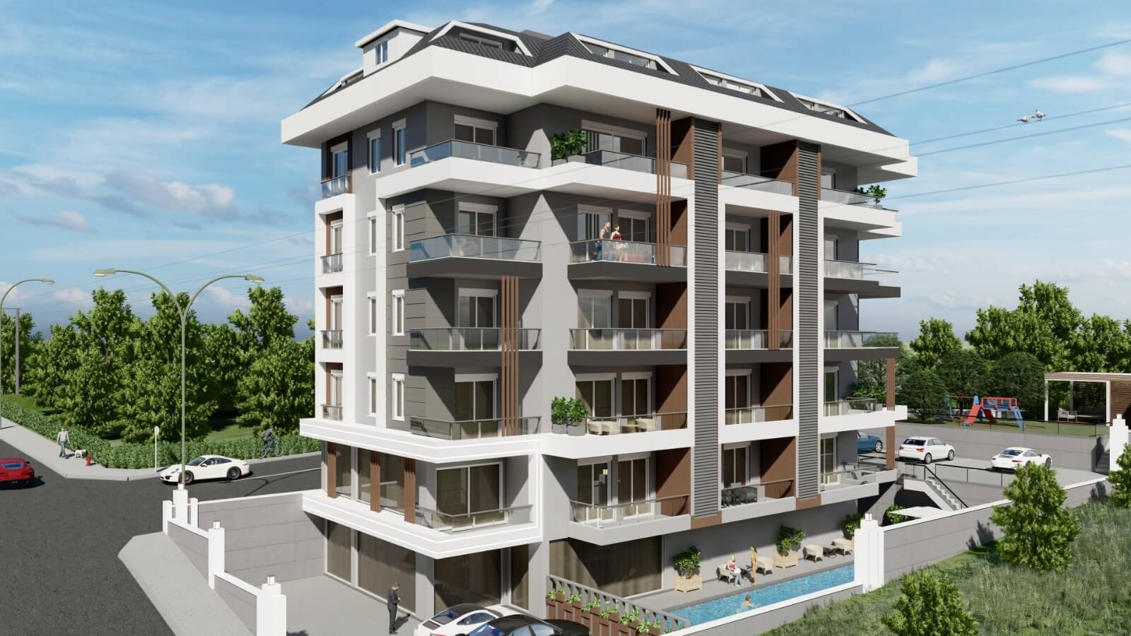 Alanya'da butik lüks daireler