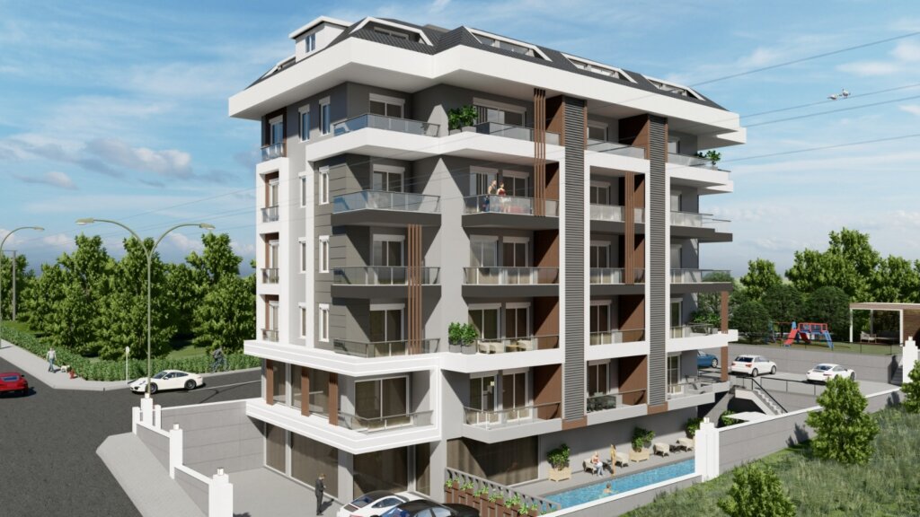 Alanya Butik Lüks Daireler 1+1 5 Alanya'da butik lüks daireler