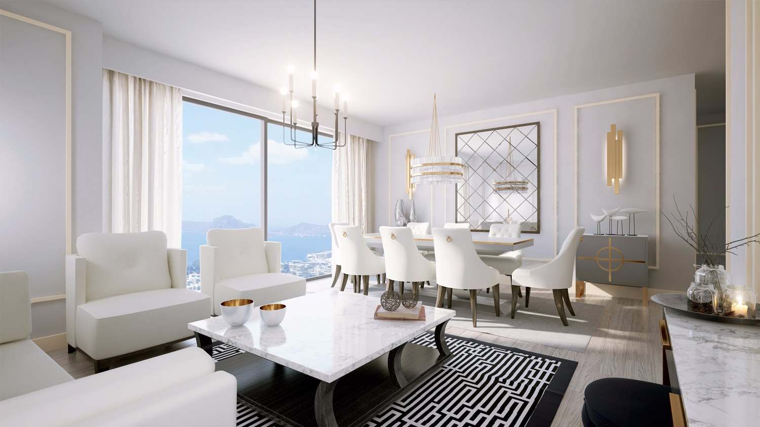 Istanbul luxury sea view flats