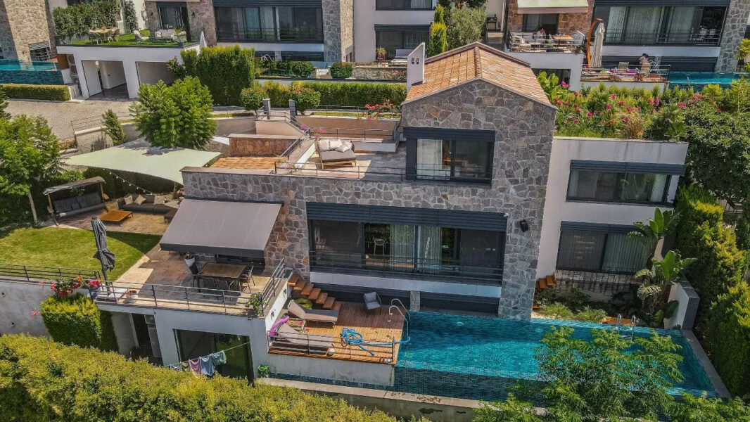 Sea view luxury Yalikavak stone villas