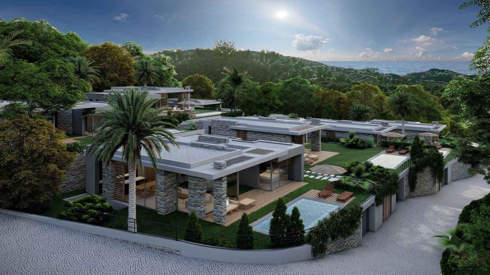 Panoramic villas in Yalikavak