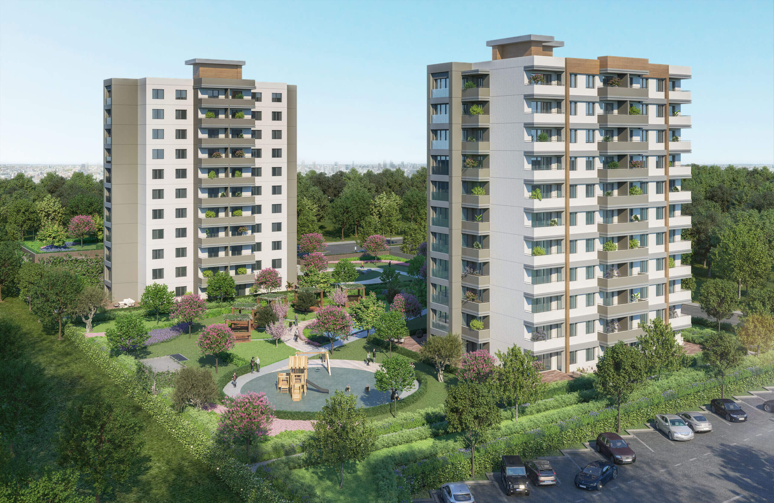 luxury flats nature views in Istanbul