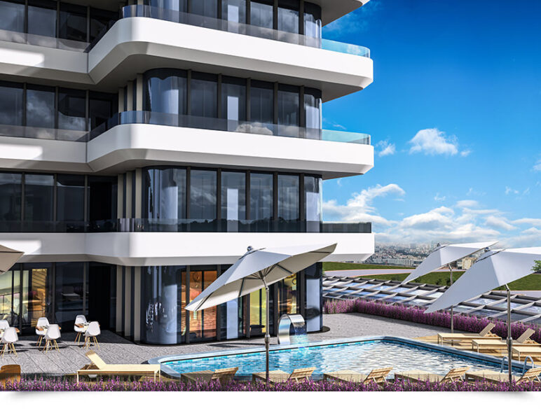 Istanbul sea view luxury apartments