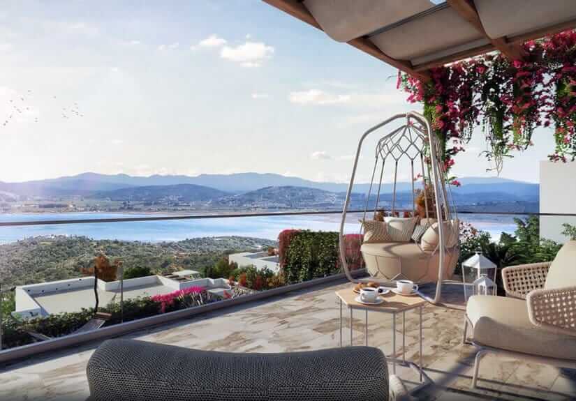 Lake view apartments in Bodrum