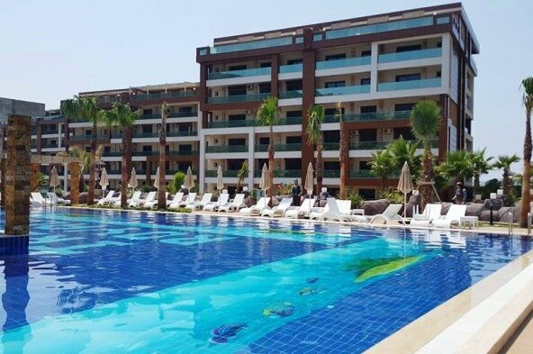 luxury garden apartment in Kusadasi