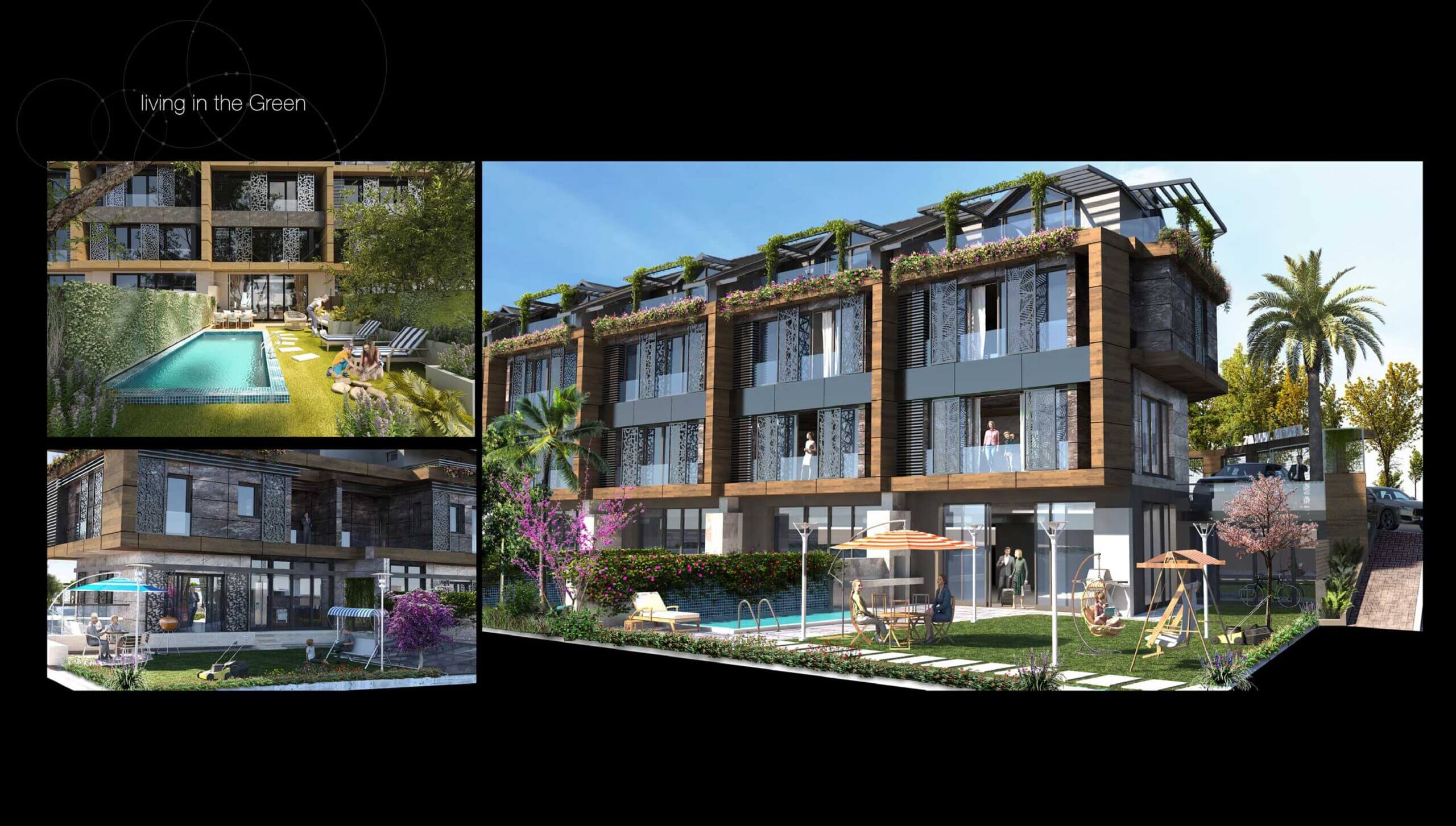 Istanbul sea view luxury townhouses