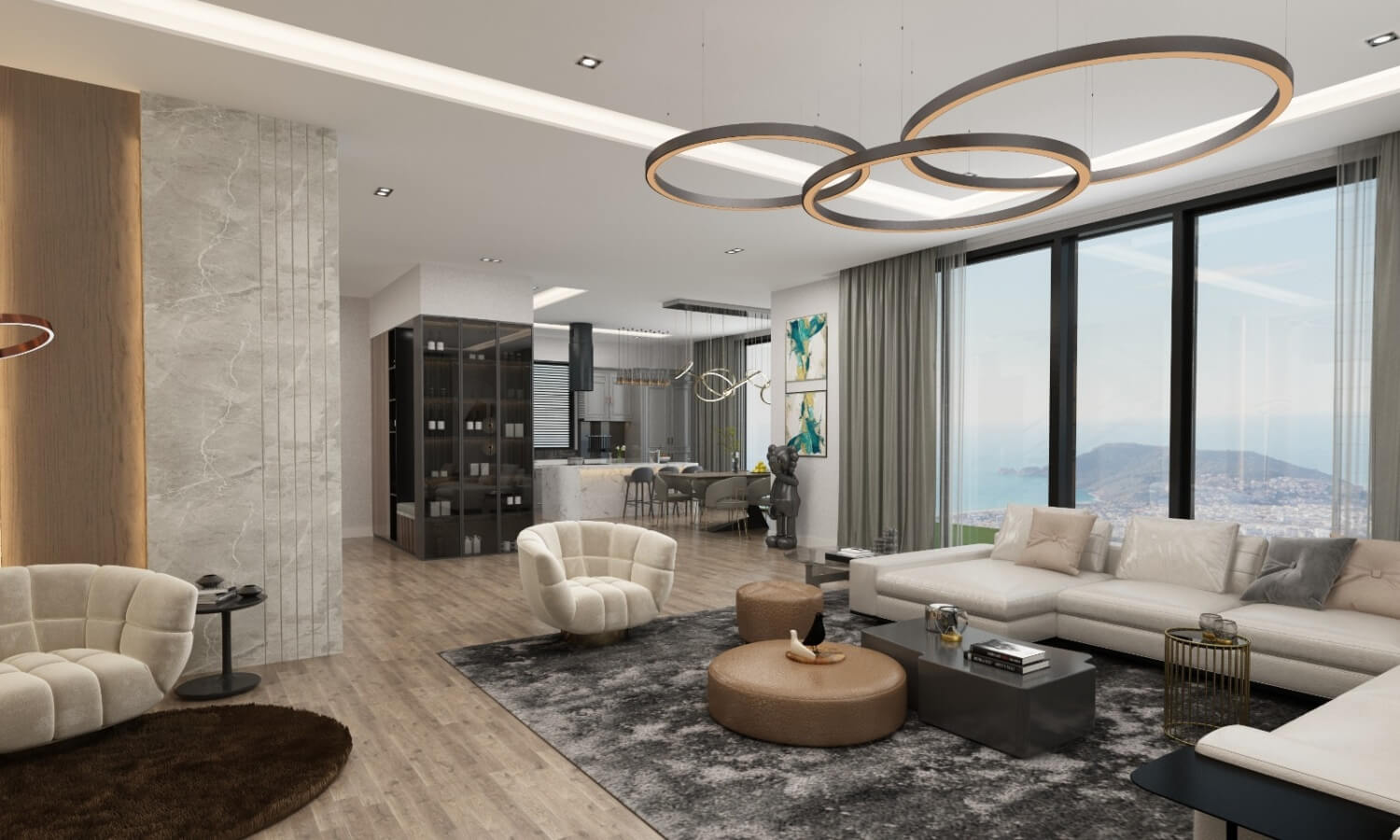 Castle view villas in Alanya