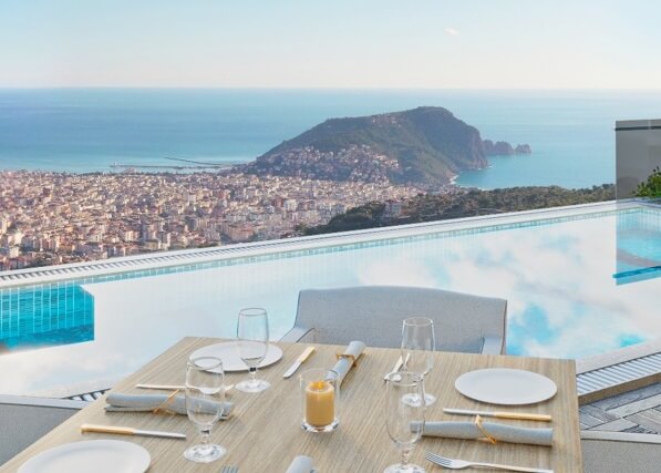 castle view villas in Alanya
