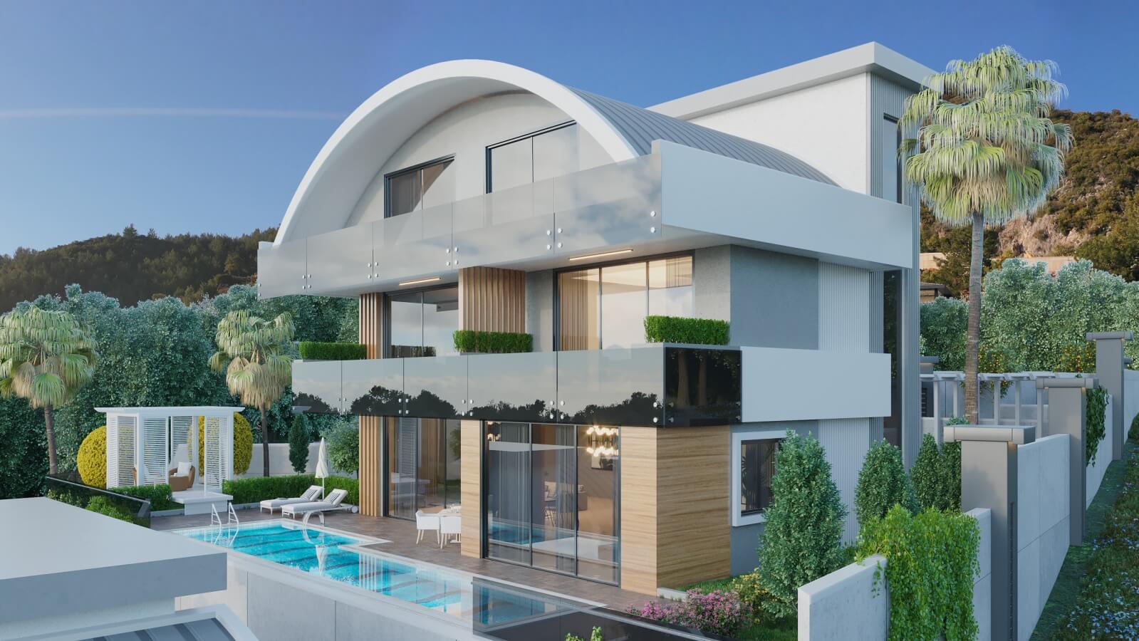 castle view villas in Alanya
