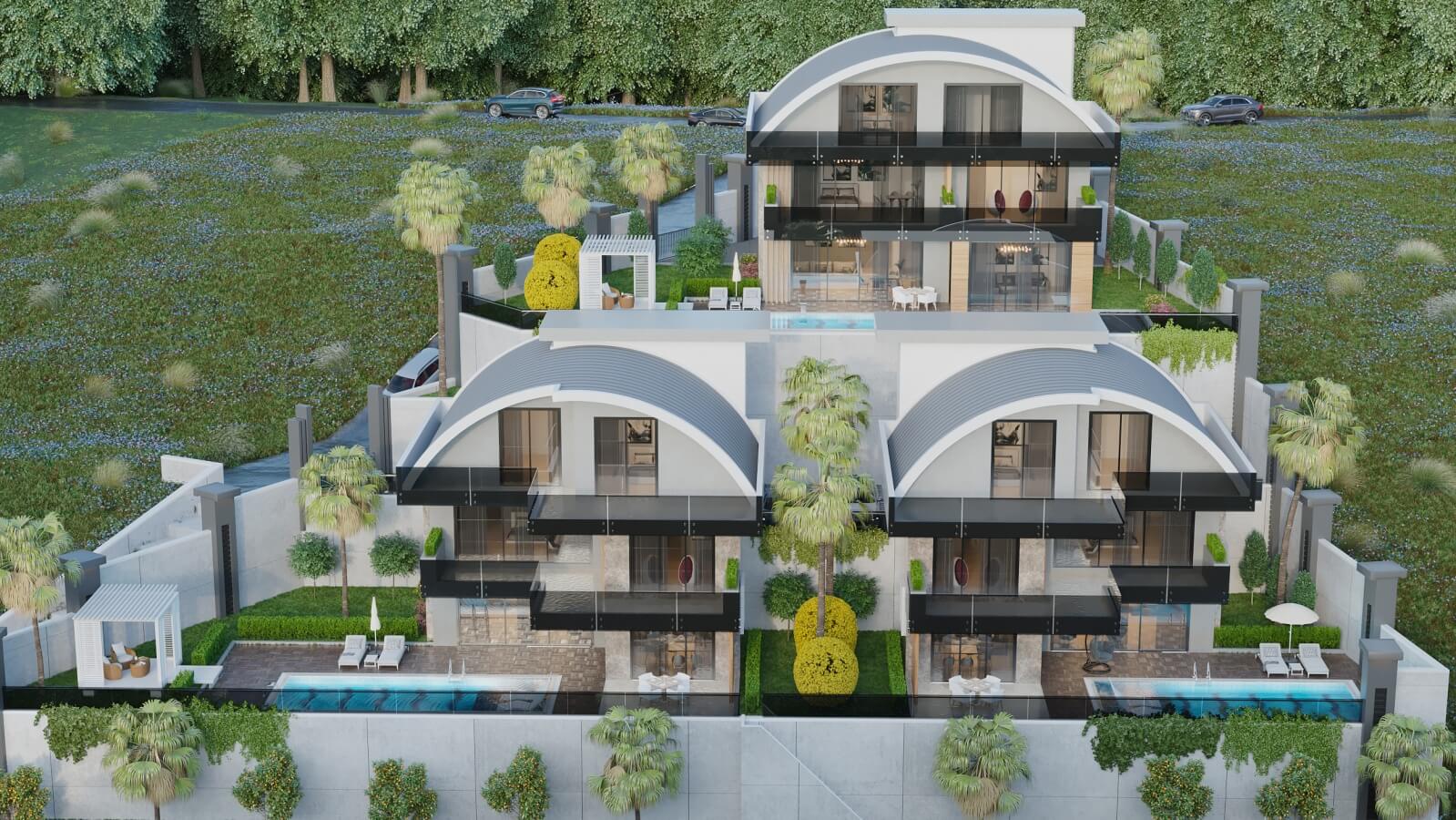 castle view villas in Alanya