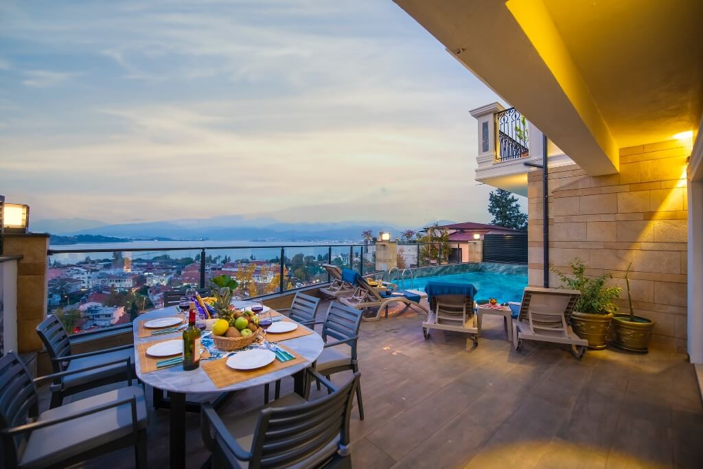 Luxury marina view villa in Fethiye