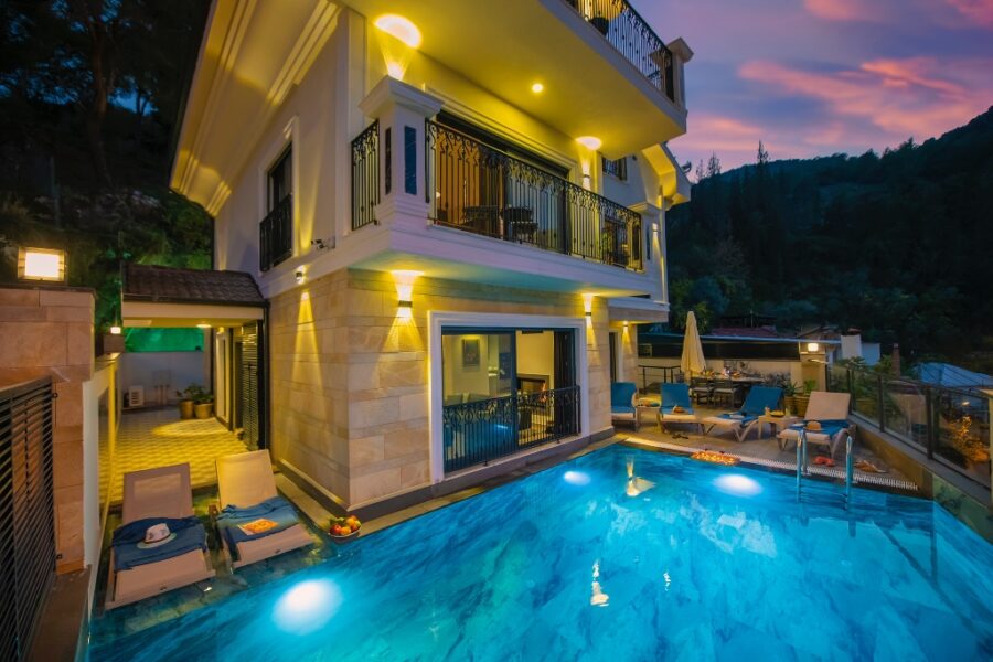Luxury marina view villa in Fethiye