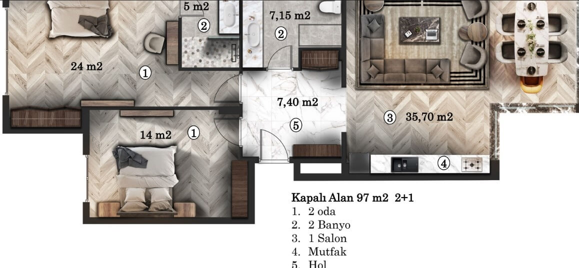Luxury 1-bed Yalikavak Turkey properties