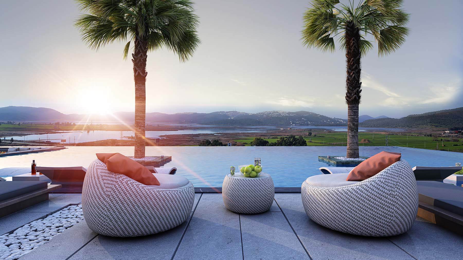 Countryside luxury Bodrum apartments