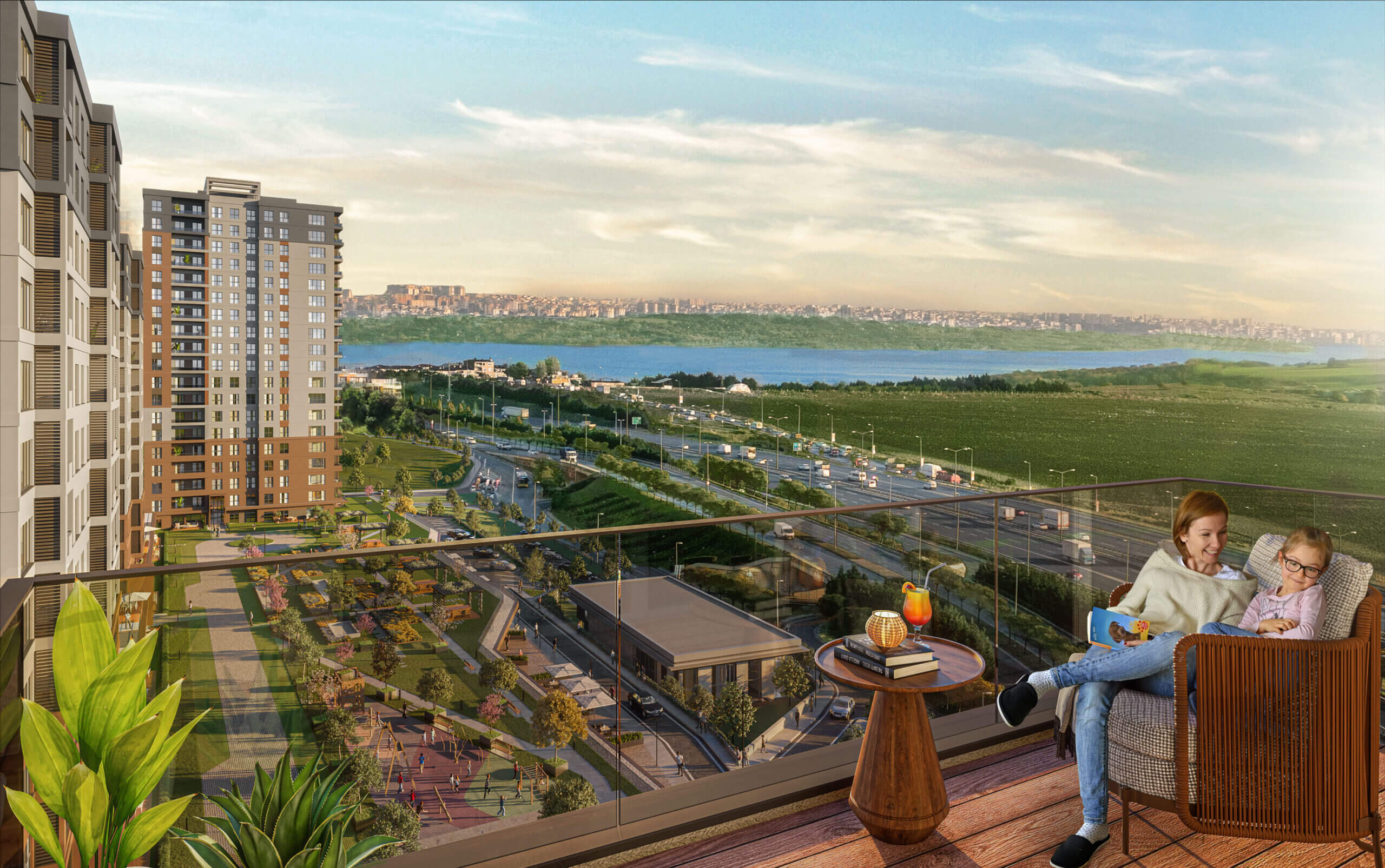 Turkish luxury lake view Istanbul homes