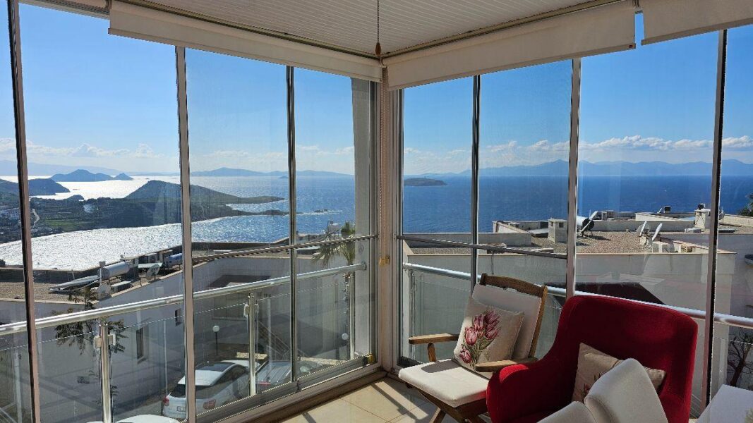 Bargain sea view Bodrum property